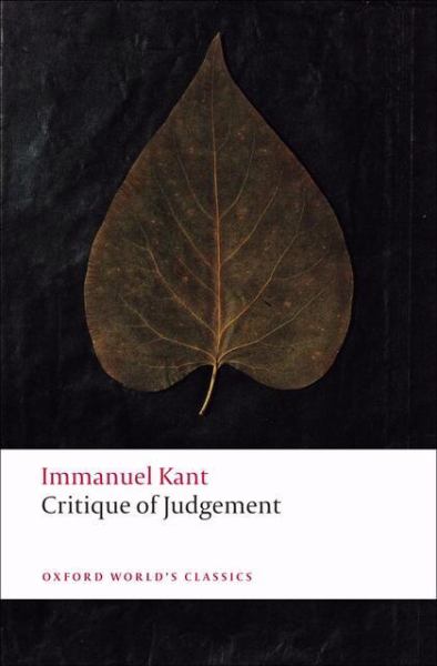 Kant, Immanuel / Critique Of Judgement