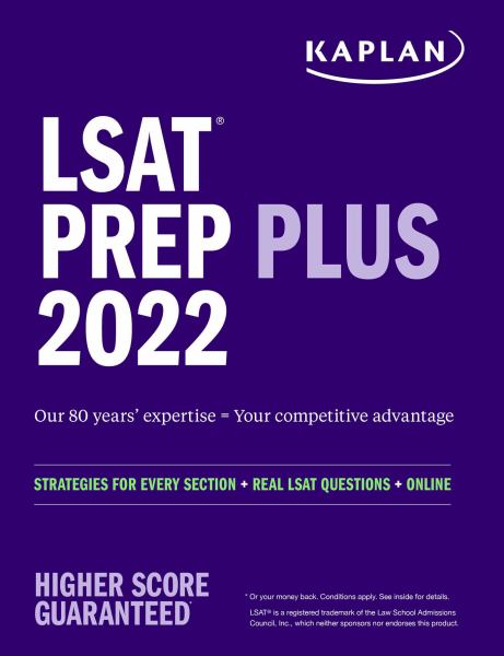 9781506276854 / Kaplan Test Prep / Lsat Prep Plus 2022:Strategies For Every Section + Real Lsat Questions + Online / TR