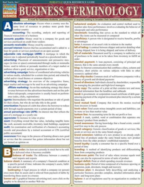 Barcharts / Business Terminology
